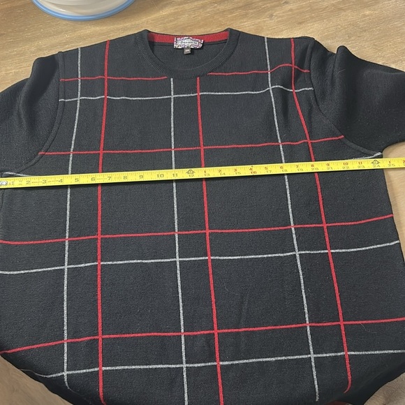 7 Downie Street Made in Italy Merino Wool Blend Crew Neck Striped Sweater XXL - Picture 3 of 16